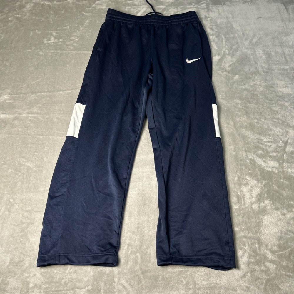 Nike Pants Mens L Navy Blue Dri-FIT Jogger Athletic 100% Polyester